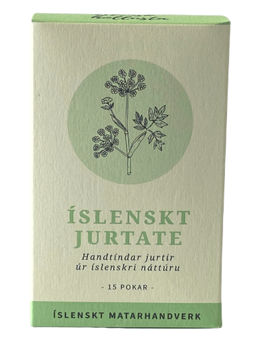 Icelandic Herbal Tea 15 bags / Íslenskt jurtate 15 pokar Innihald: birki, ætihvönn og fjallagrös
