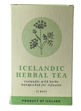 Load image into Gallery viewer, Icelandic Herbal Tea 15 bags / Íslenskt jurtate 15 pokar Innihald: birki, ætihvönn og fjallagrös