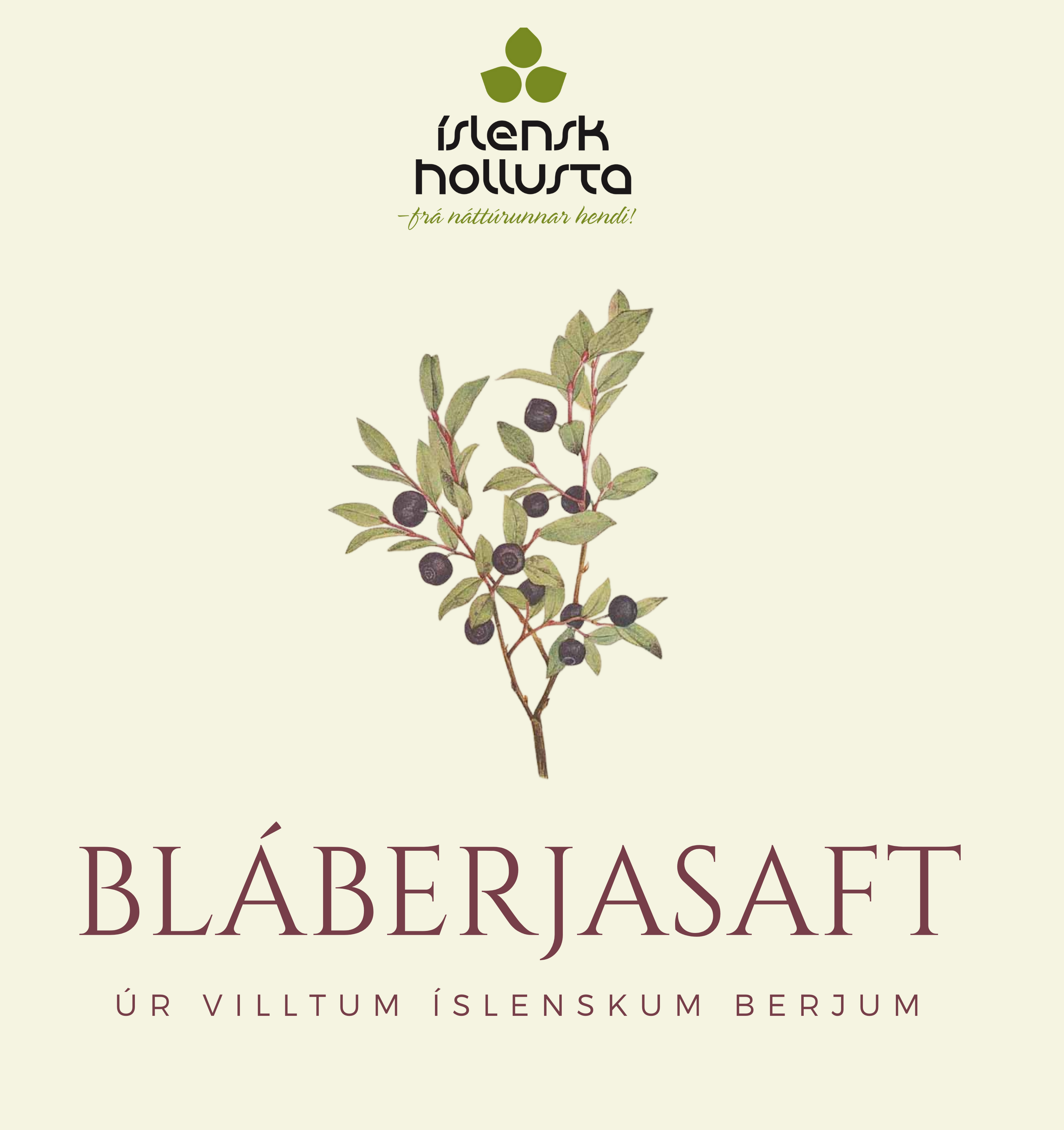 Bláberjasaft / Eðalsaft náttúrulegur berjadrykkur innihald: bláber, vatn, sykur, e202