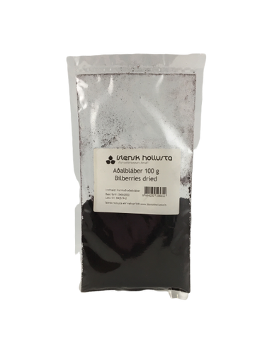 Crowberry dried powder/ Innihald: Krækiberjaduft