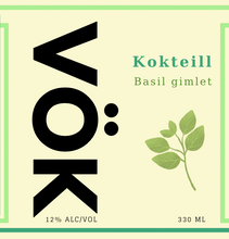 Load image into Gallery viewer, VÖK Basil Gimlet kokteill
