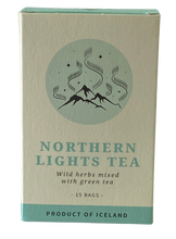 Load image into Gallery viewer, Northern Light Tea / Vetrarte Innihald: grænt te &amp; blóðberg