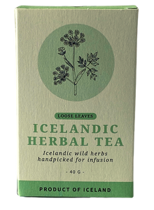 Icelandic Herbal Tea 40gr / Íslenskt jurtate 40 gr Innihald: birki, ætihvönn og fjallagrös