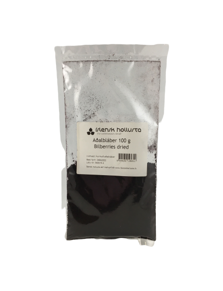 Crowberry dried powder/ Innihald: Krækiberjaduft