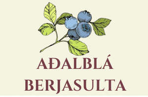 Aðalbláberjasulta / Bilberry jam innihald: aðalbláber, sykur og melatin
